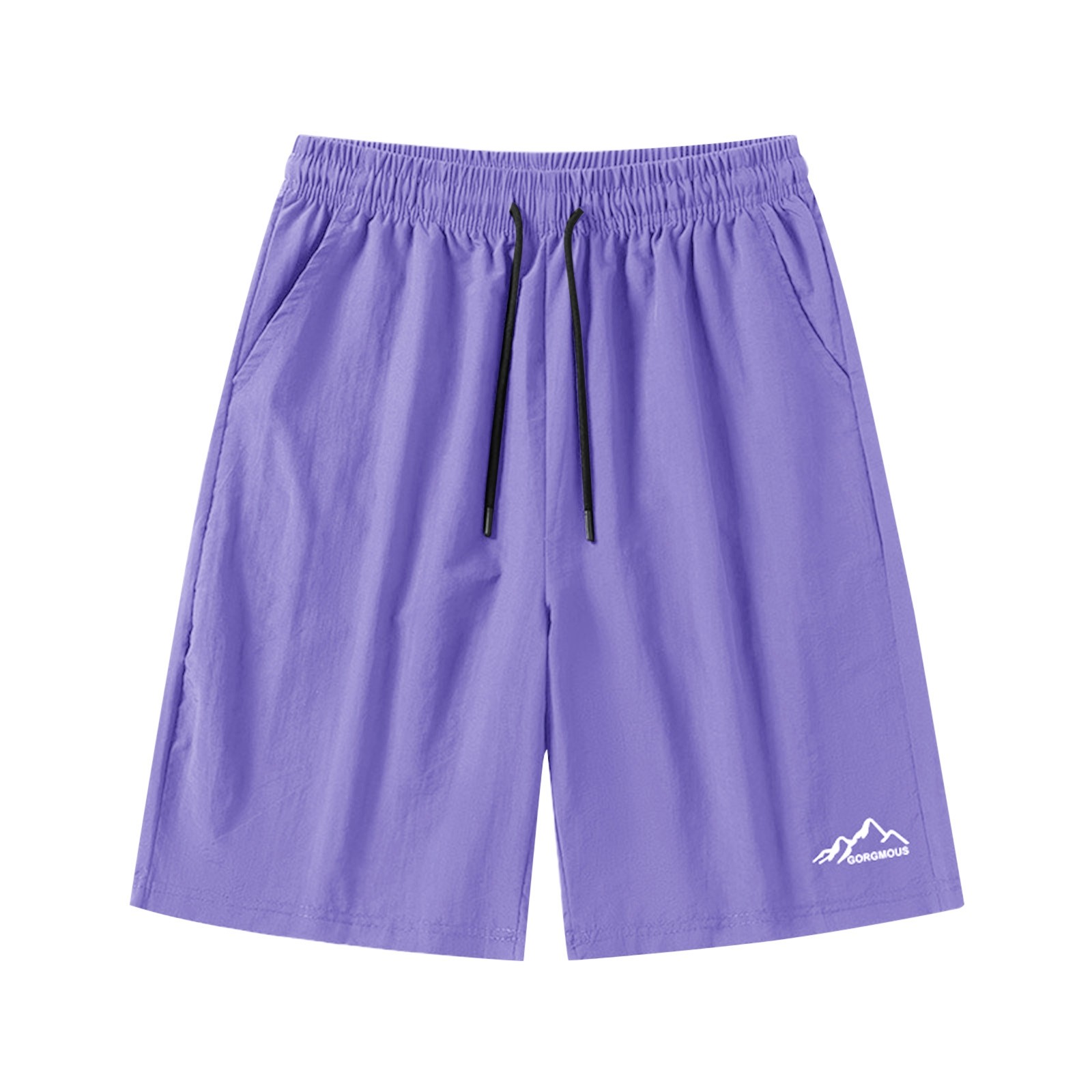 thumbnail image 5 of Pantalones cortos de verano para hombre y niño, 5 pulgadas, cintura elástica, fibra de viscosa, informales/senderismo, varias tallas (S-XXXXXL), 5 of 5